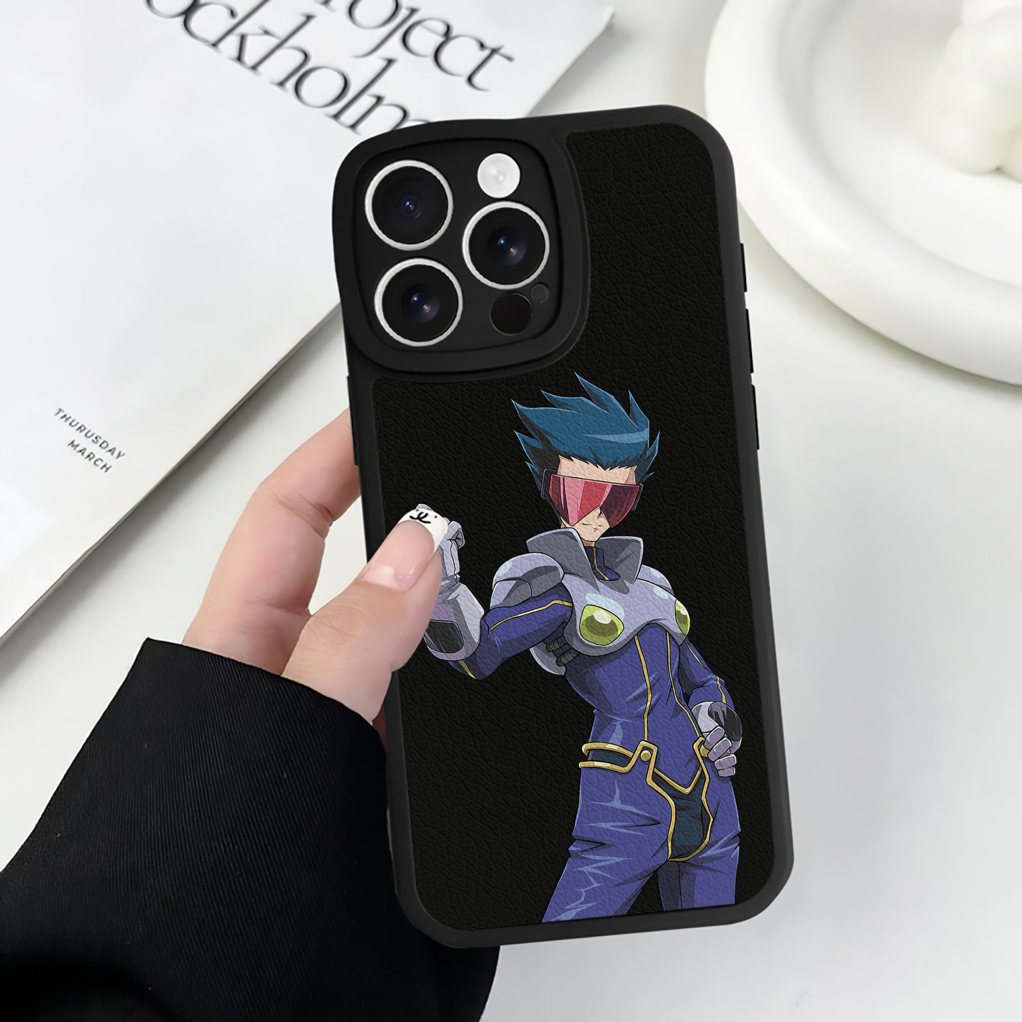 遊☆戯☆王 Yu-Gi-Oh! 【iPhone 16シリーズ対応】シリコンスマホケース（レザー調） 材質：シリコン
